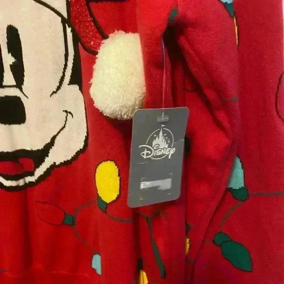 NEW Disney Store Mickey Mouse Holiday Christmas Sweater Size 4L Unisex - Picture 4 of 5